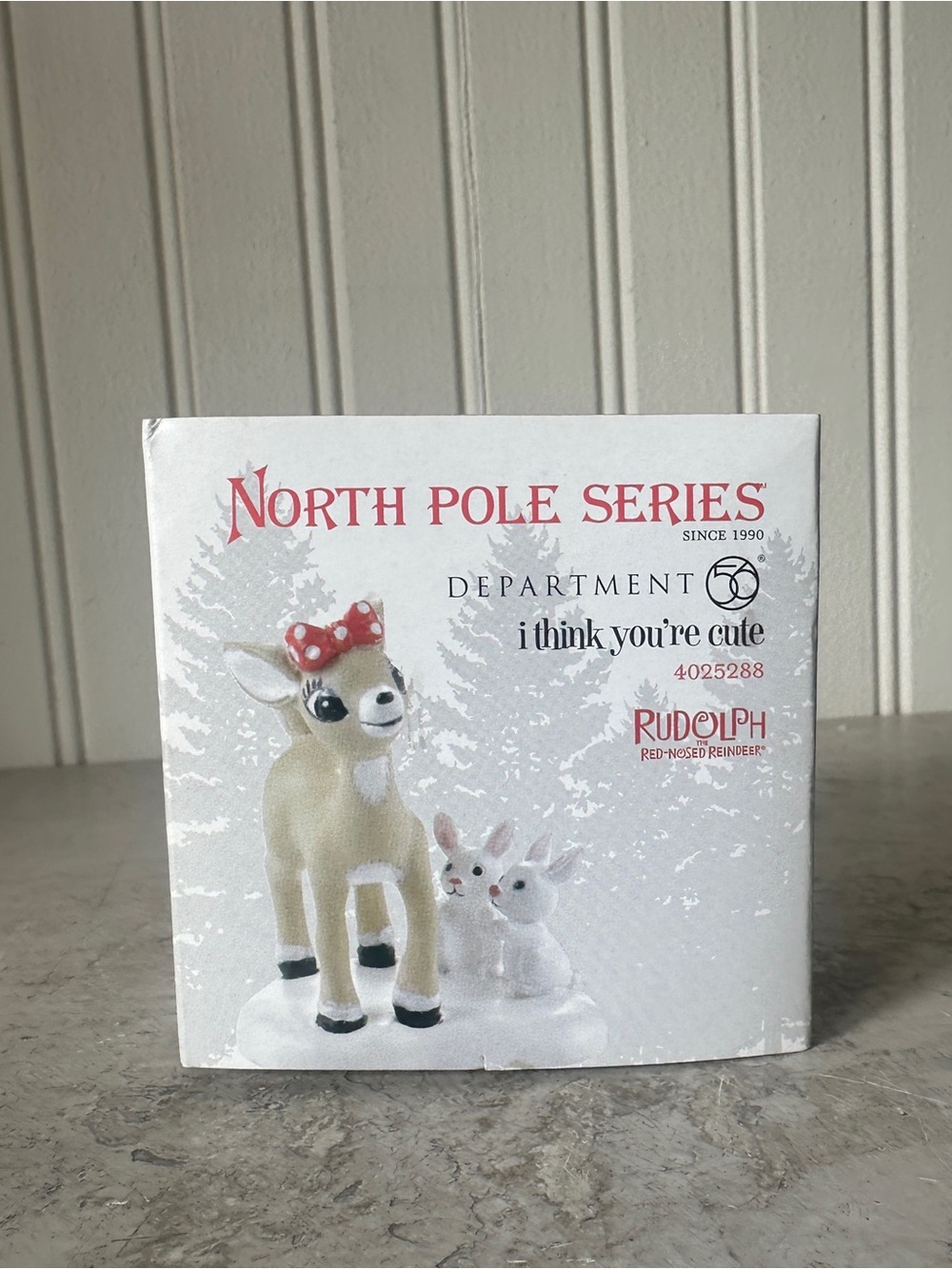 Dept 56 North Pole Village I think You're Cute Rudolph Clarice Accessory 4025288